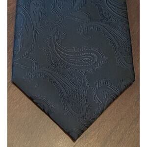 Kiss Ties Black 100% Microfiber Men’s Neck Tie Made In China